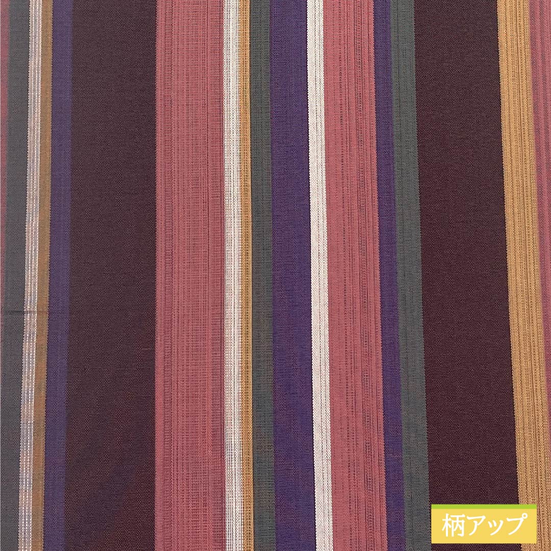 袋帯 正絹 Aランク 縞 帯丈440cm 全通 カジュアル グラデーション系 1123015403399