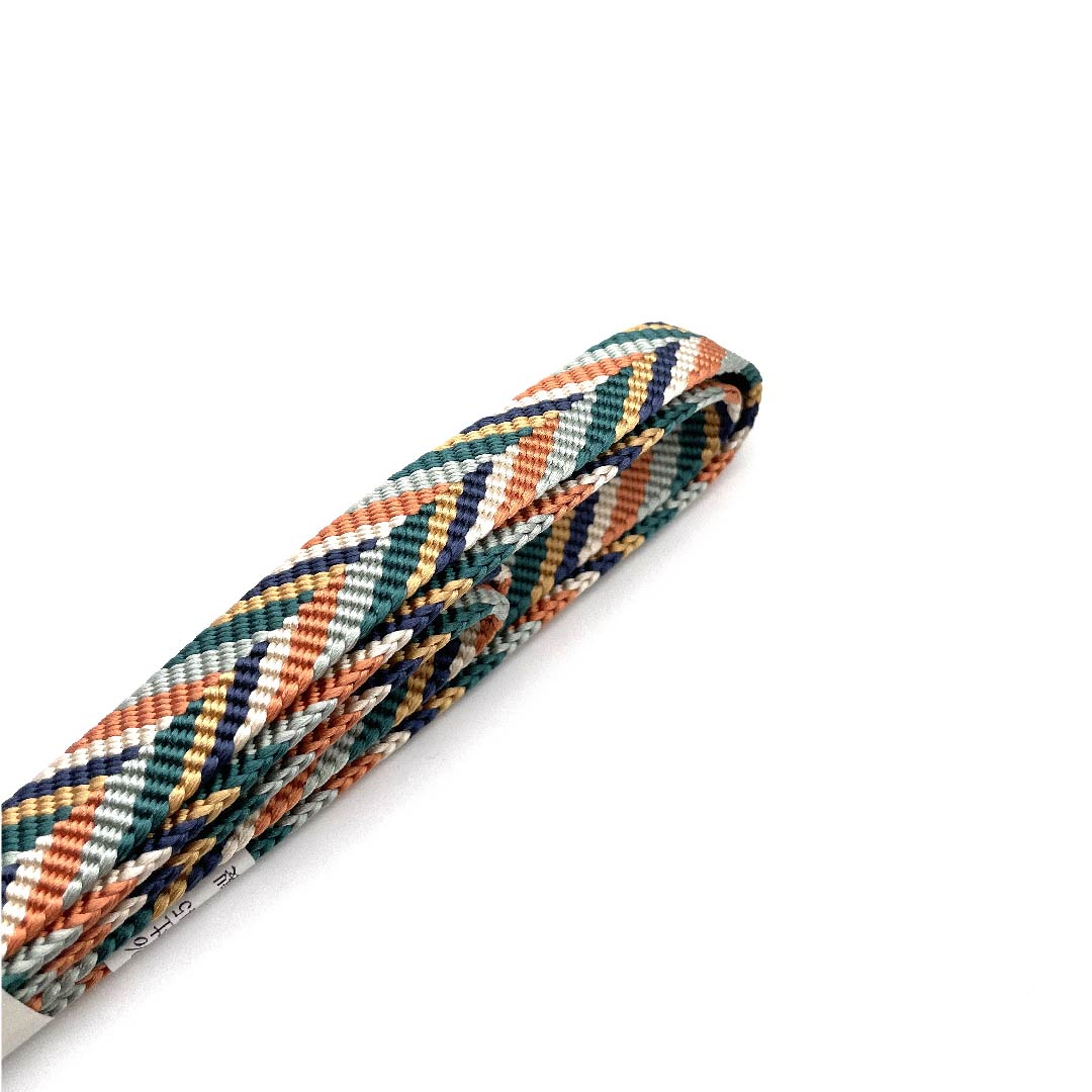 （新古品）帯締め 正絹 四分紐 グラデーション 五嶋紐 江戸組紐 長尺 長さ約175cm 幅約1.5cm カジュアル Sランク グラデーション系 1135001332999