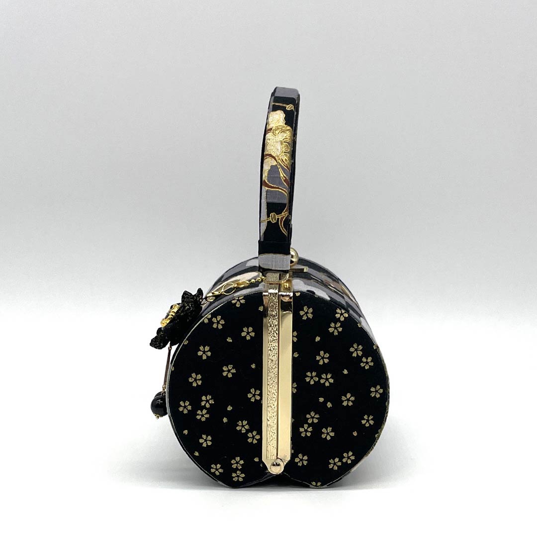 和装バッグ カジュアル NEWランク 黒色（くろいろ） 風神 雷神 市松模様 黒系 113900069110