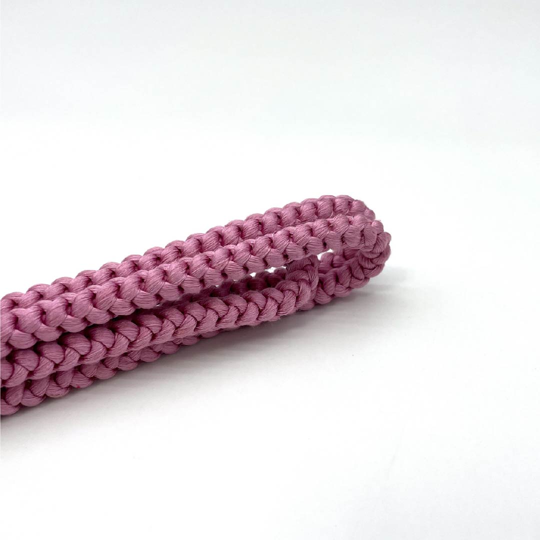 (新古品)帯締め 正絹 Sランク 槿花色（むくげいろ） 丸組 長さ約160cm 幅約0.8cm カジュアル ピンク系 1135005312313