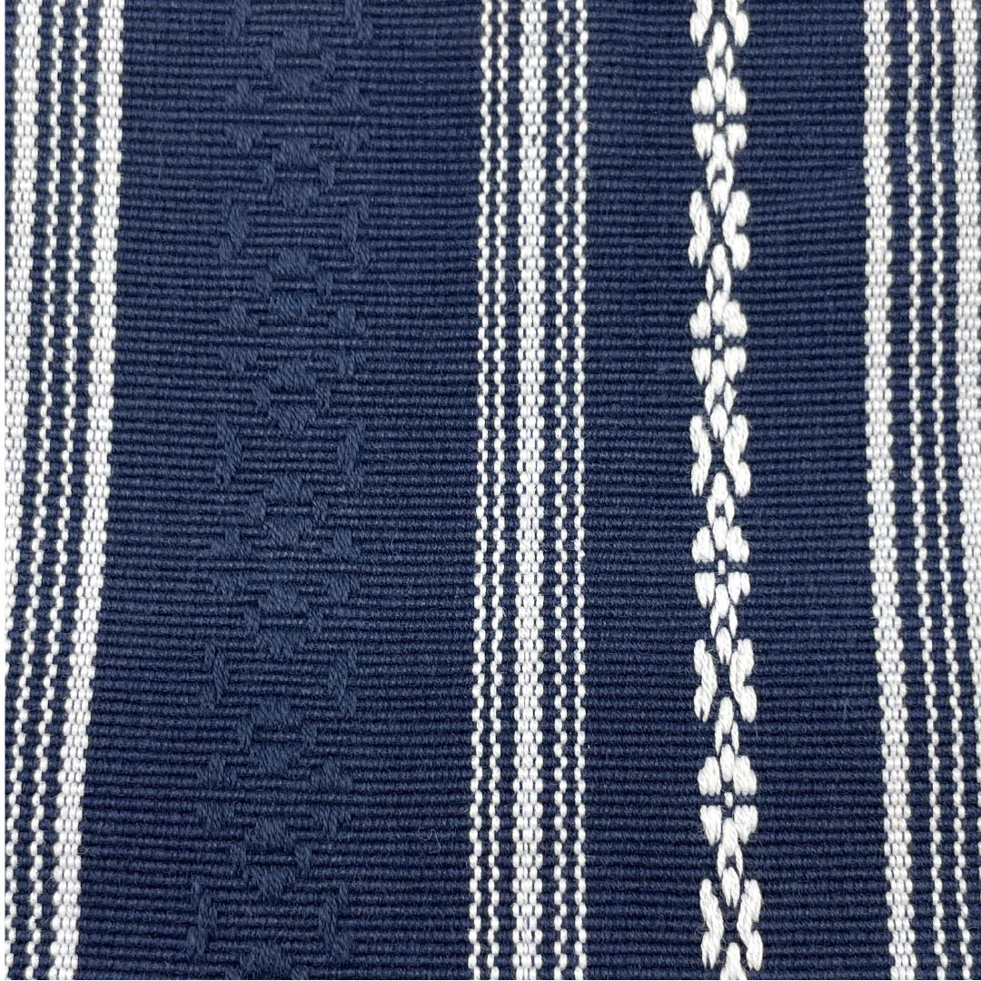 （未仕立）角帯 木綿 紺色（こんいろ） 献上柄 帯丈384cm 幅9.5cm Sランク 紺系 1134000412918