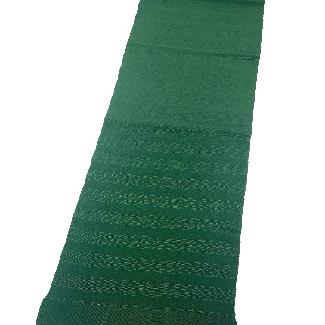 帯揚げ 正絹 Sランク カジュアル 天鵞絨色（びろうどいろ） 横縞 長さ約168cm 幅約29cm 緑系 1136004822919