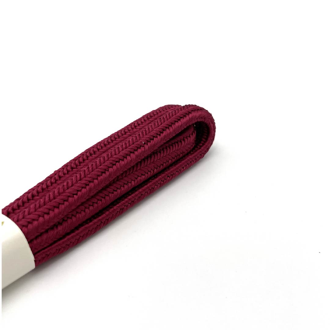 (New old stock) Obijime (belt sash) made of pure silk, red hibiscus color, crown set, new old stock, length approx. 160cm, width approx. 1cm, semi-formal, new rank, pink, 1135003551313