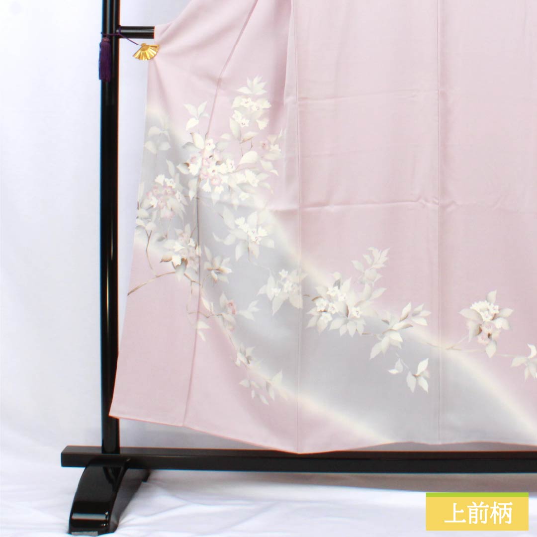 リサイクル着物】訪問着 正絹 Aランク 袷 身丈153.5cm 裄丈62.5cm 白梅