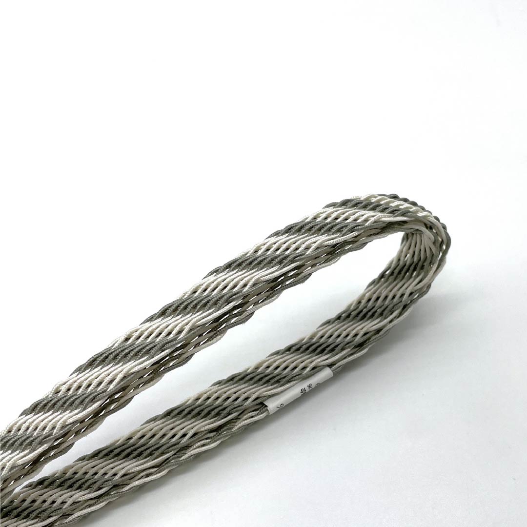 (新品)帯締め 正絹 NEWランク  消炭鼠色（けしずみねずみいろ） 単衣用 夏用  長さ約168cm 幅約1.4cm カジュアル グレー系 1135005601322