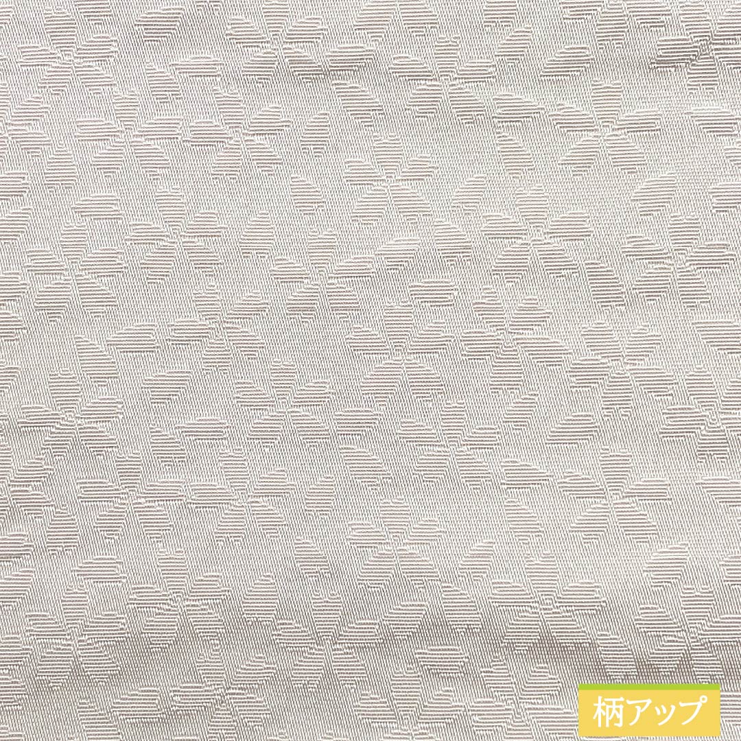 半幅帯 ポリエステル Sランク 胡粉色（ごふんいろ） 古典柄 桜 広幅 リバーシブル 帯丈361cm 白系 1125003112311