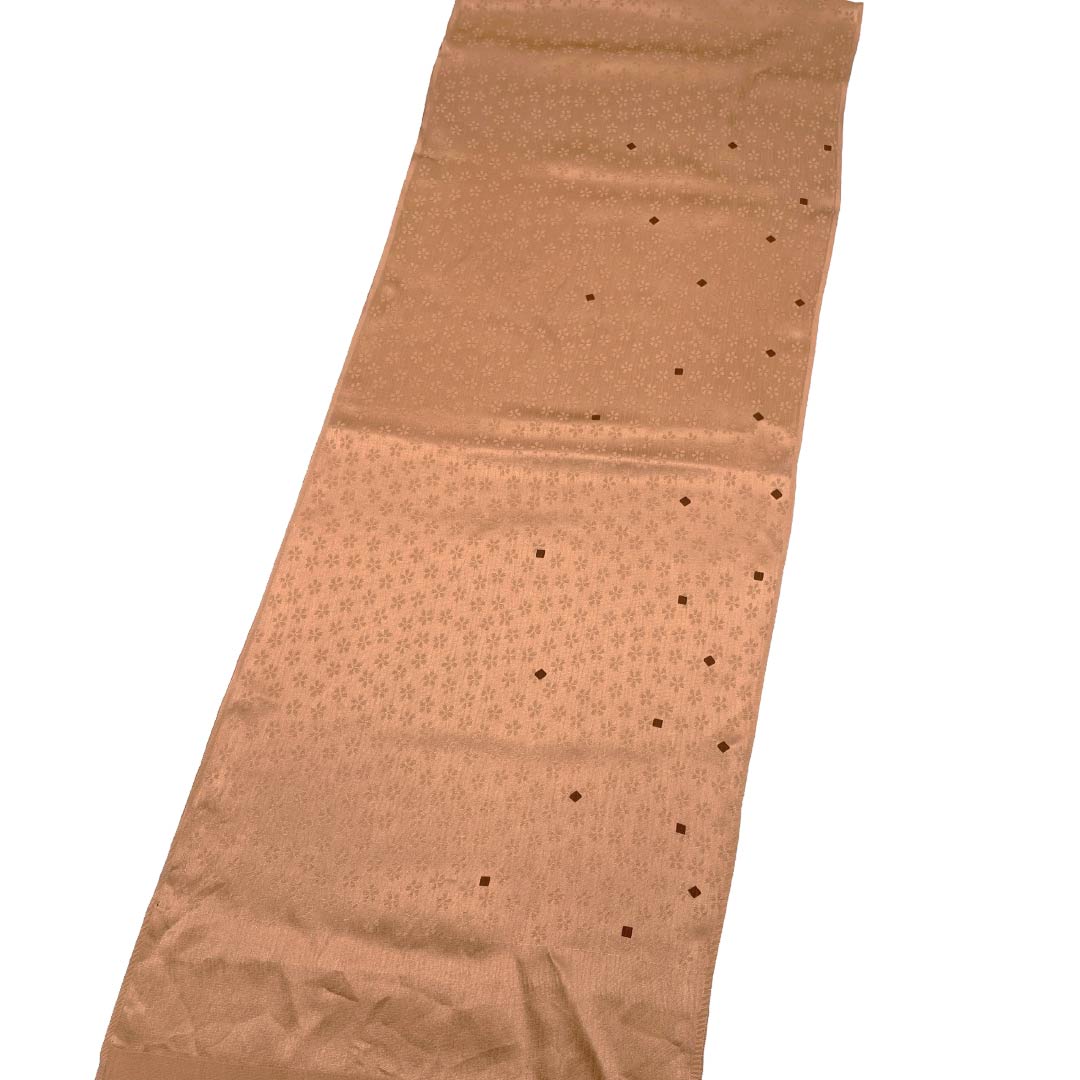 帯揚げ 正絹 Sランク カジュアル 纁色（そひいろ） 桜 四角 長さ約175cm 幅約29.5cm ベージュ系 1136004772925