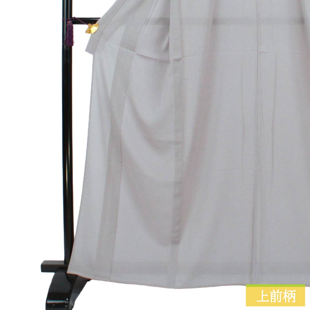 夏物 ポリエステル 色無地 Sランク 身丈163cm 裄丈65cm 薄墨色（うすずみいろ） 素無地 洗える着物 絽 グレー系 1132003312422