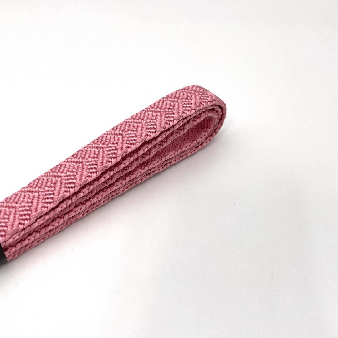 (新古品)帯締め 正絹 Sランク 中紅花色（なかのくれないいろ） 長さ約164cm 幅約1.5cm カジュアル ピンク系 1135005302313