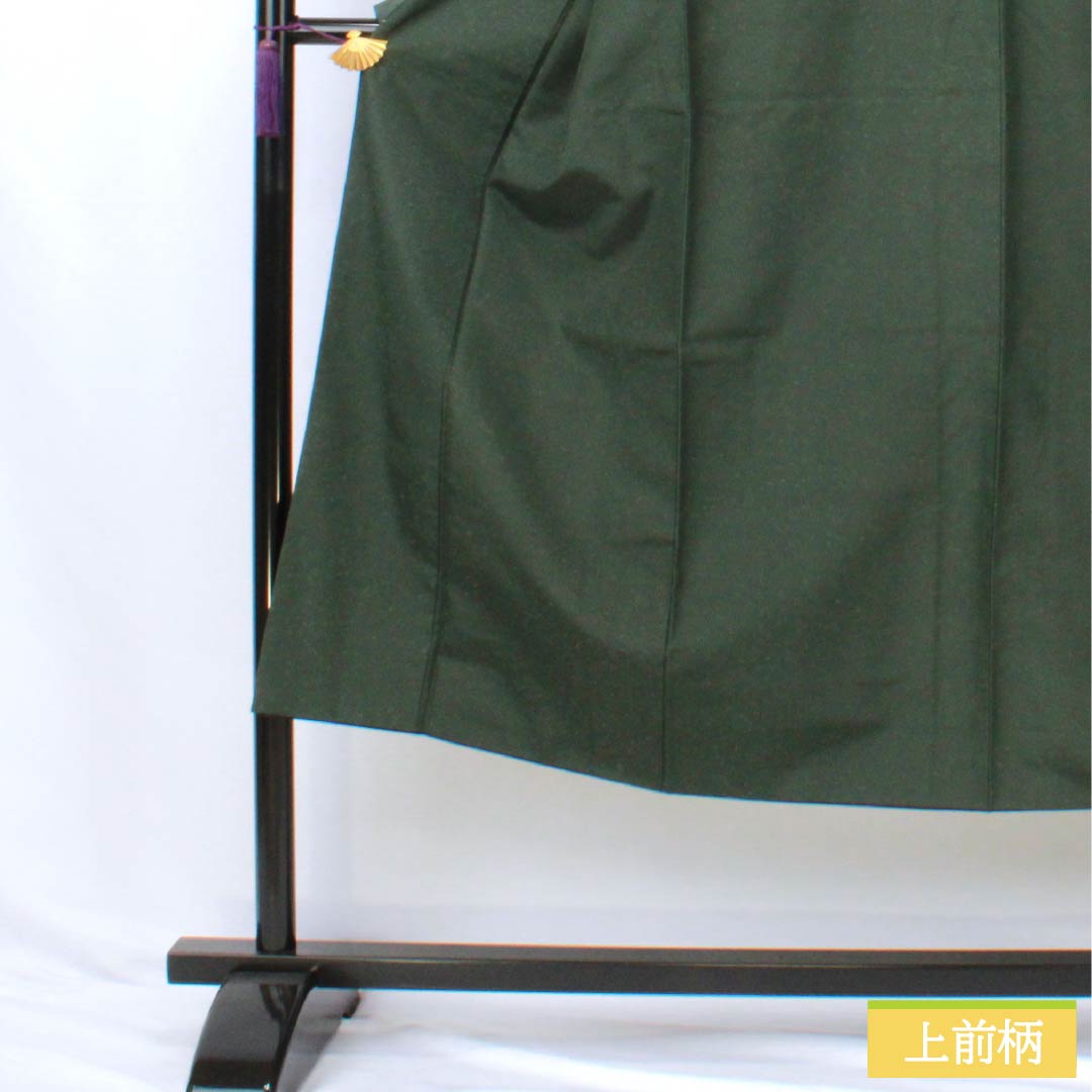 男物 正絹 Sランク 身丈140.5cm 裄丈68cm 納戸茶色（なんどちゃいろ） ひげ紬 袷 緑系 1119001352419