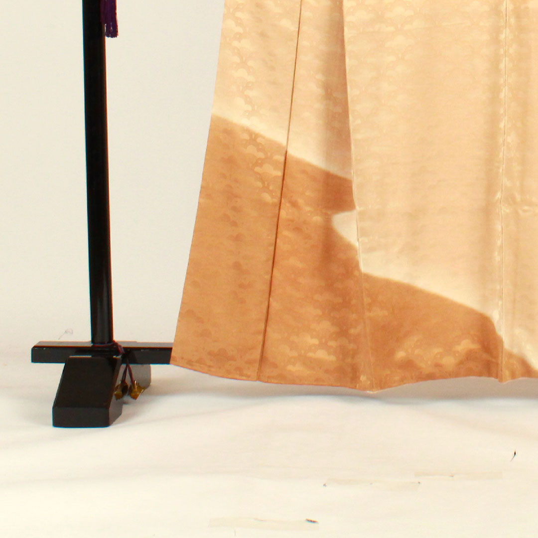 色無地 梅 木瓜  身丈162.5cm 裄丈63.5cm 袷  正絹 Aランク 黄系 1114000393423