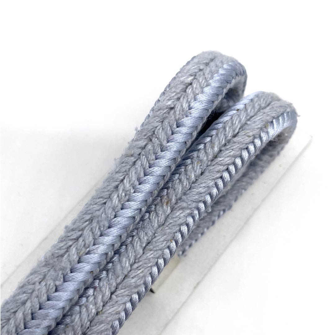 （新古品） 帯締め 正絹 四分紐 蒼白色色（そうはくしょくいろ） 江戸組紐 五嶋紐 新古品 長さ約156cm 幅約1cm カジュアル Sランク 水色系 1135000262324