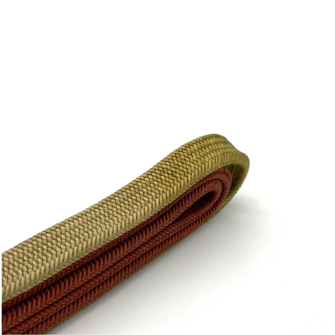 帯締め 正絹 Sランク 赤銅色（しゃくどういろ） 2色 グラデーション 撚り房 長さ約164.5cm 幅約1.2cm カジュアル 茶系 1135004722314