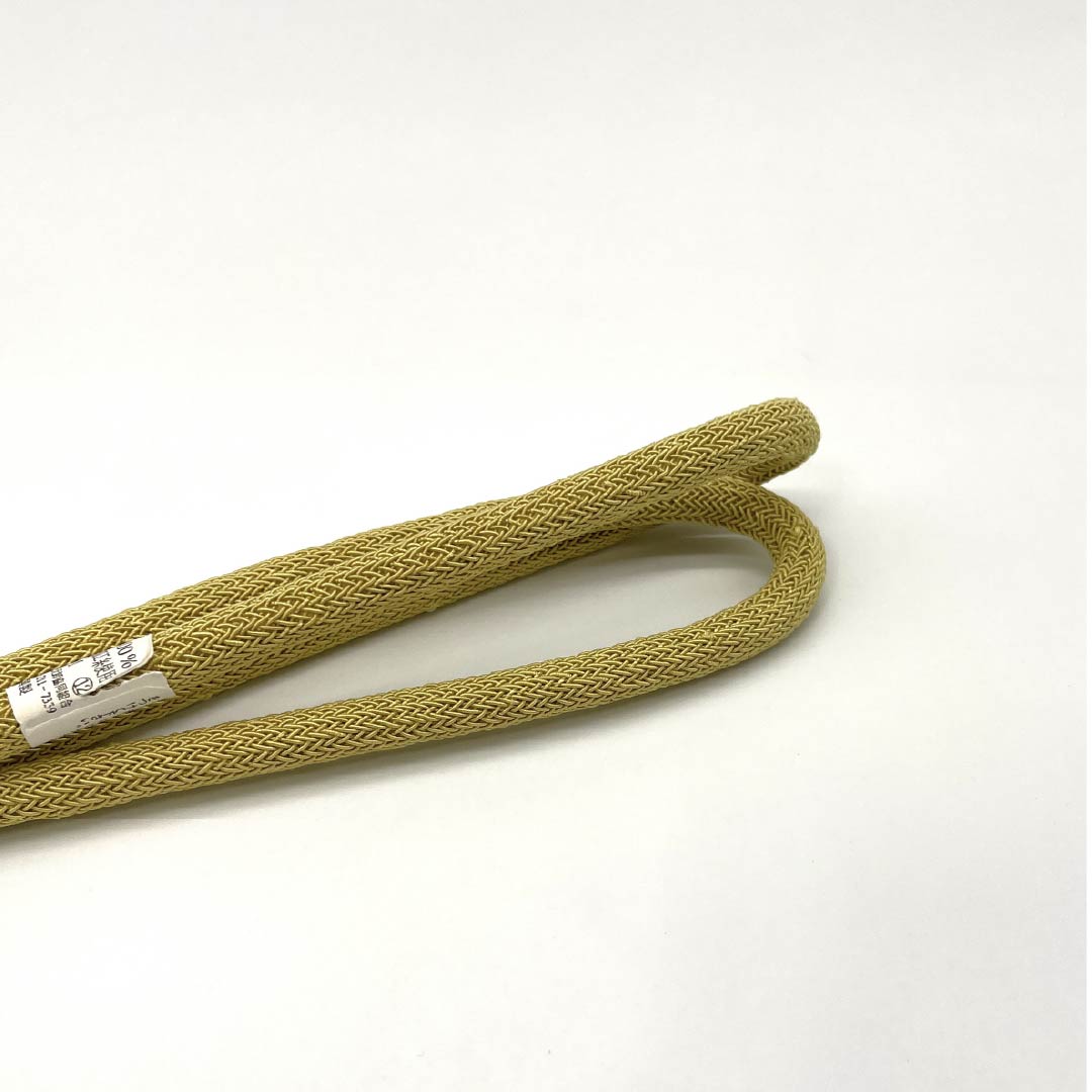 (新品)帯締め 正絹 NEWランク  金色（かないろ） 丸組 夏用 単衣用 長さ約156cm 幅約0.9cm カジュアル 黄系 1135005861323