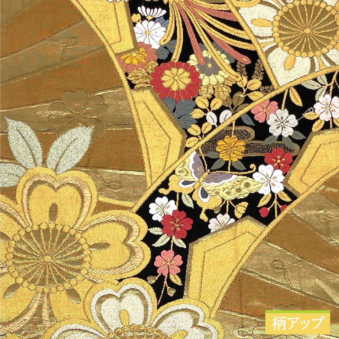 多色花柄高級 正絹袋帯 検査済み 帯 小袋帯 正絹 半幅帯 花柄 草花 青 紫 ラベンダー 白 半巾帯