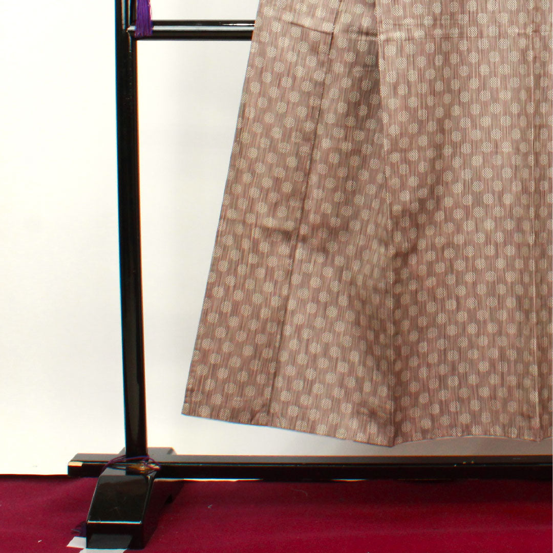 紬 身丈151.5cm 裄丈62cm 洗える着物 水玉模様 ポリ Sランク 袷 グラデ 1116002272299