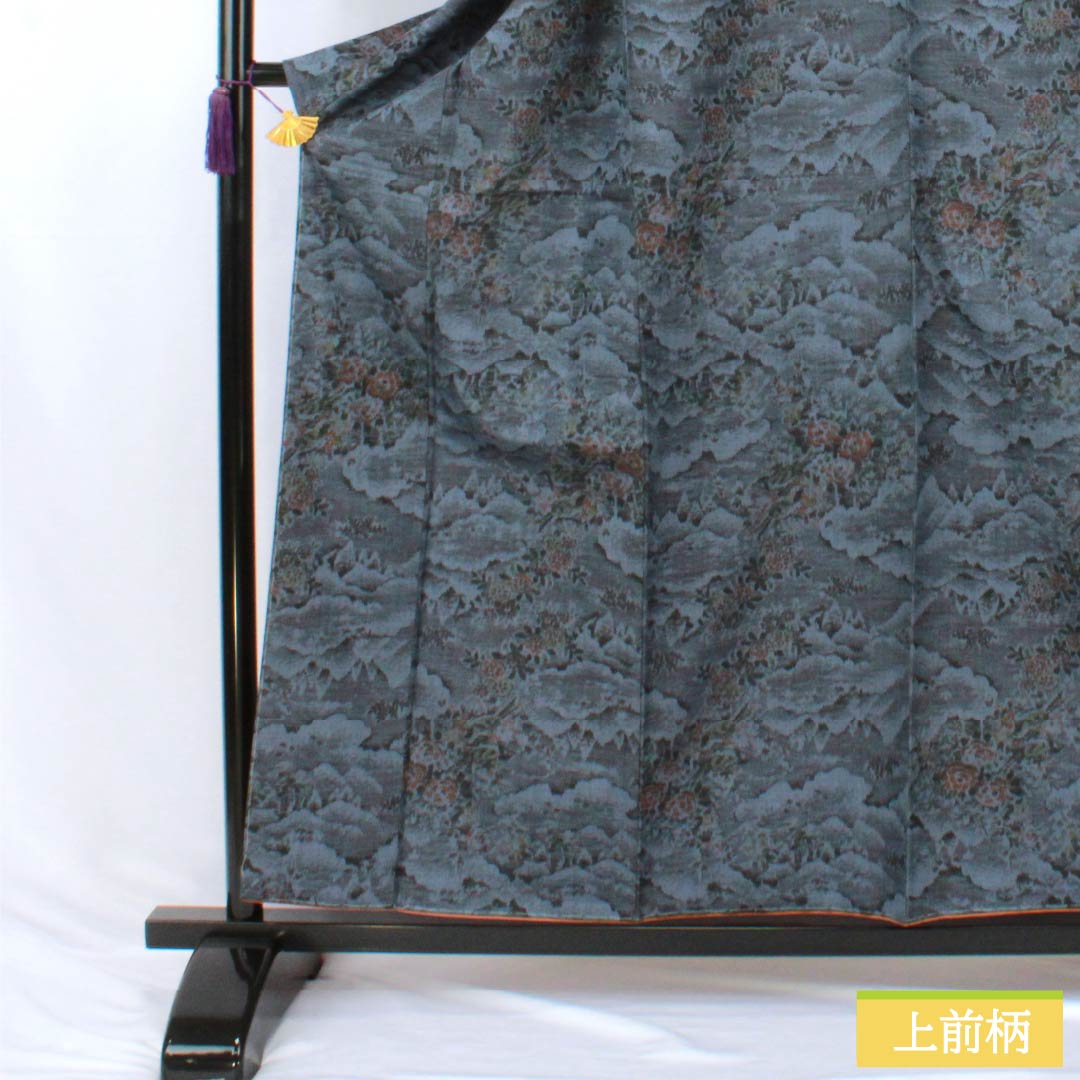 リサイクル着物】紬 正絹 Sランク 身丈159.5cm 裄丈66.5cm 村山大島