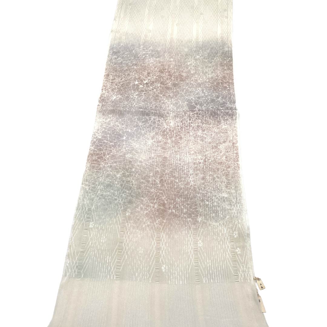 帯揚げ 正絹 Aランク カジュアル ぼかし 縞模様 夏用 長さ約168cm 幅約26cm グラデーション系 1136005223999