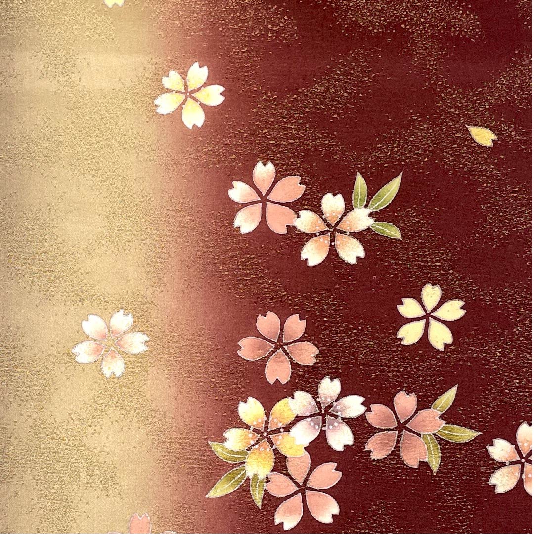 袋帯 染め帯 桜 あらい義風 帯丈468cm 正絹 Aランク 六通 セミフォーマル グラデーション系 1123005893499