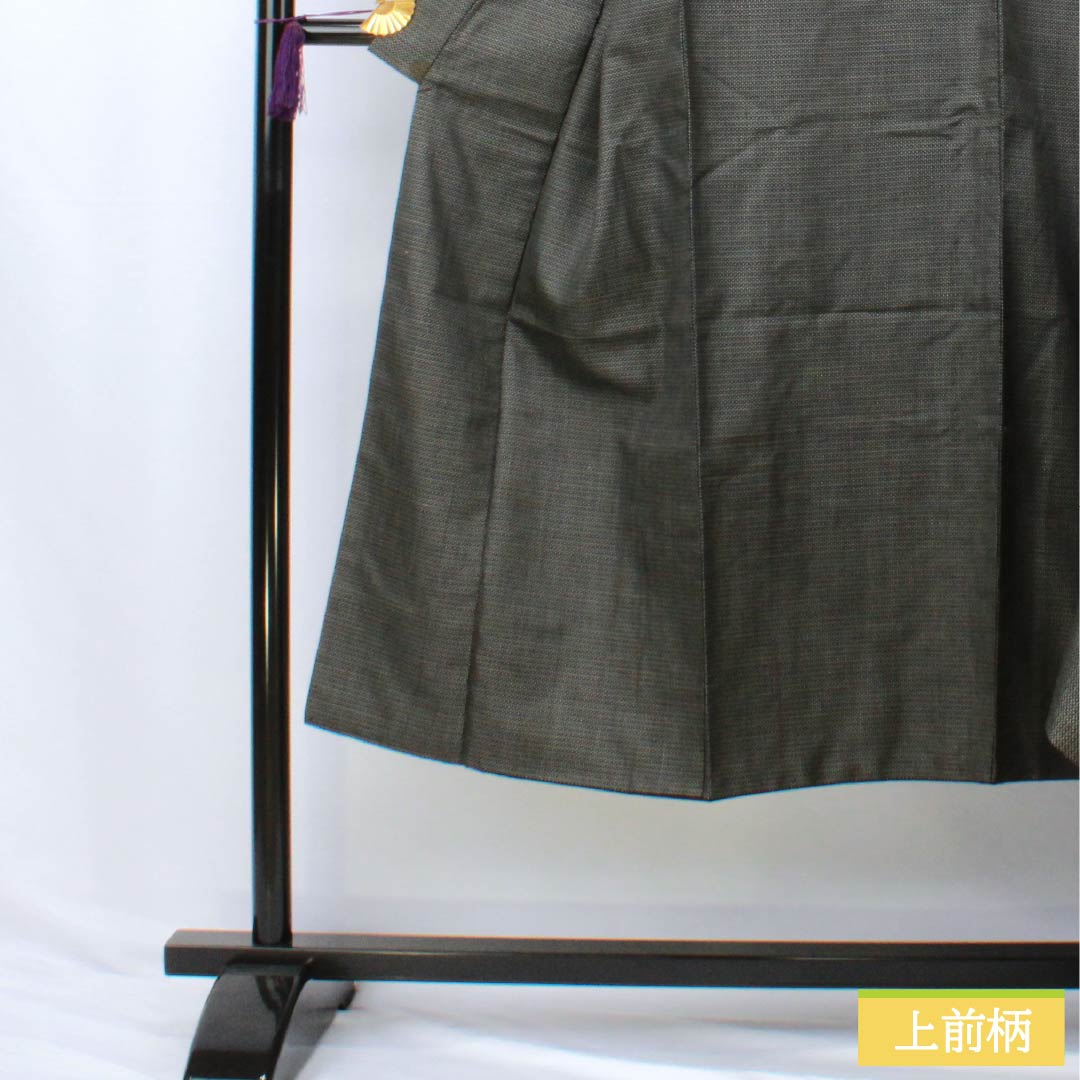 Men's Silk B-Rank Kimono, Length 139cm, Sleeve Length 68.5cm, Small Kasuri Pattern, Tortoise Shell Pattern, Lined, Black, Product Number: 1119001424310