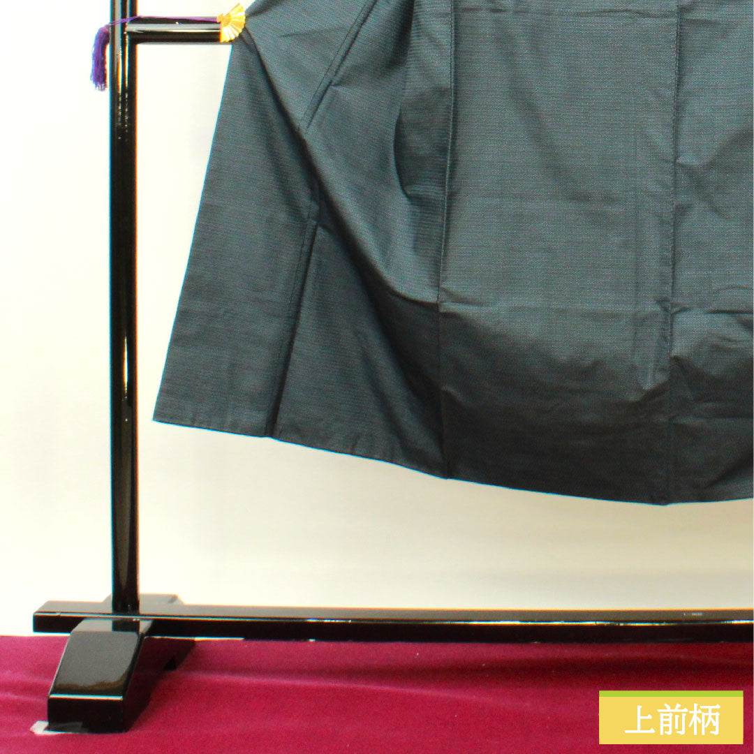 男物 正絹 身丈142.5cm 裄丈69cm 大島紬 100亀甲 亀甲模様 Sランク 袷 紺系 1119000832418