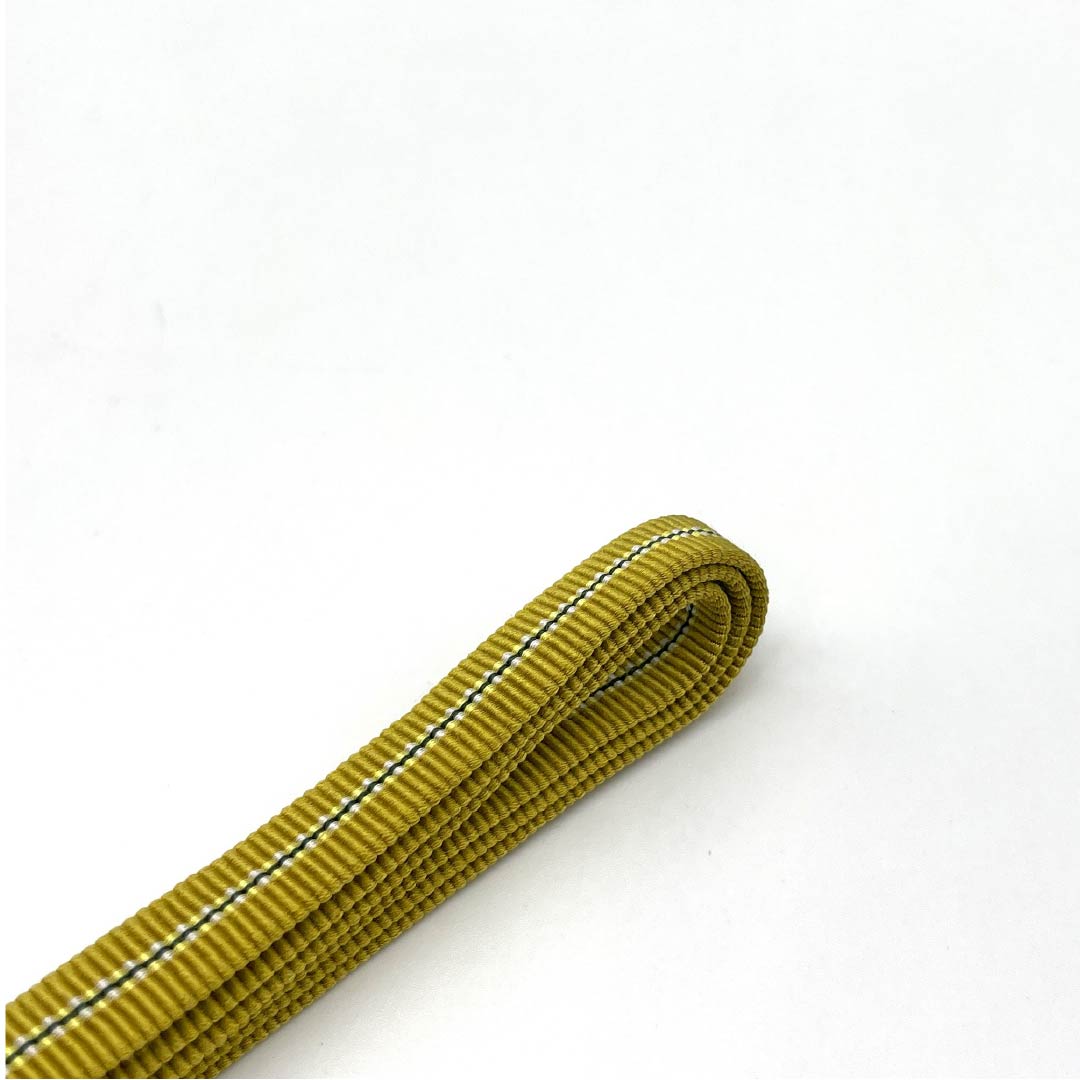 帯締め 正絹 Sランク 四分紐 黄櫨色（はじいろ） シンプル 帯留め用 長さ約120.5cm 幅約1cm カジュアル 黄系 1135004672323