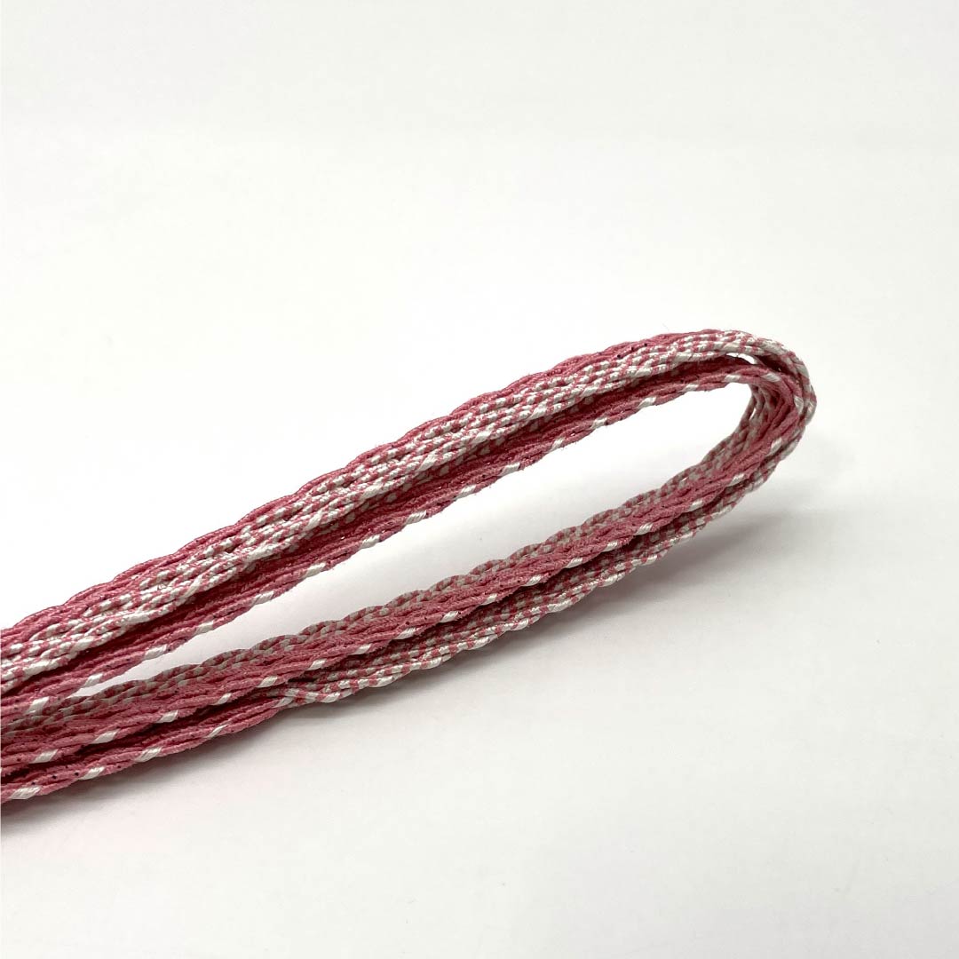 (新品)帯締め 正絹 NEWランク  中紅花色（なかのくれないいろ） 単衣用 夏用  長さ約168cm 幅約1.2cm カジュアル ピンク系 1135005571313