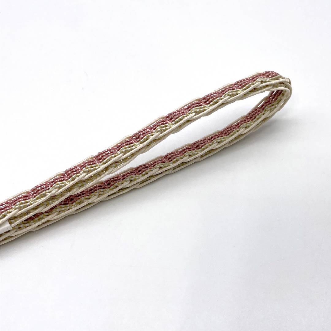 (新品)帯締め 正絹 NEWランク  桃紅色（とうこうしょく） 単衣用 夏用  長さ約168cm 幅約1.2cm カジュアル ピンク系 1135005551313