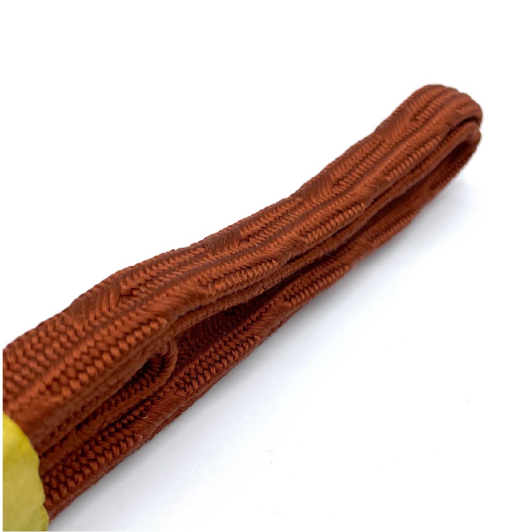 （新古品） 帯締め 正絹 四分紐 赤蘇芳色（あかすおういろ） 平田組紐 貝ノ口浮舟 長尺 長さ約180cm 幅約1.5cm セミフォーマル NEWランク 茶系 1135003341414