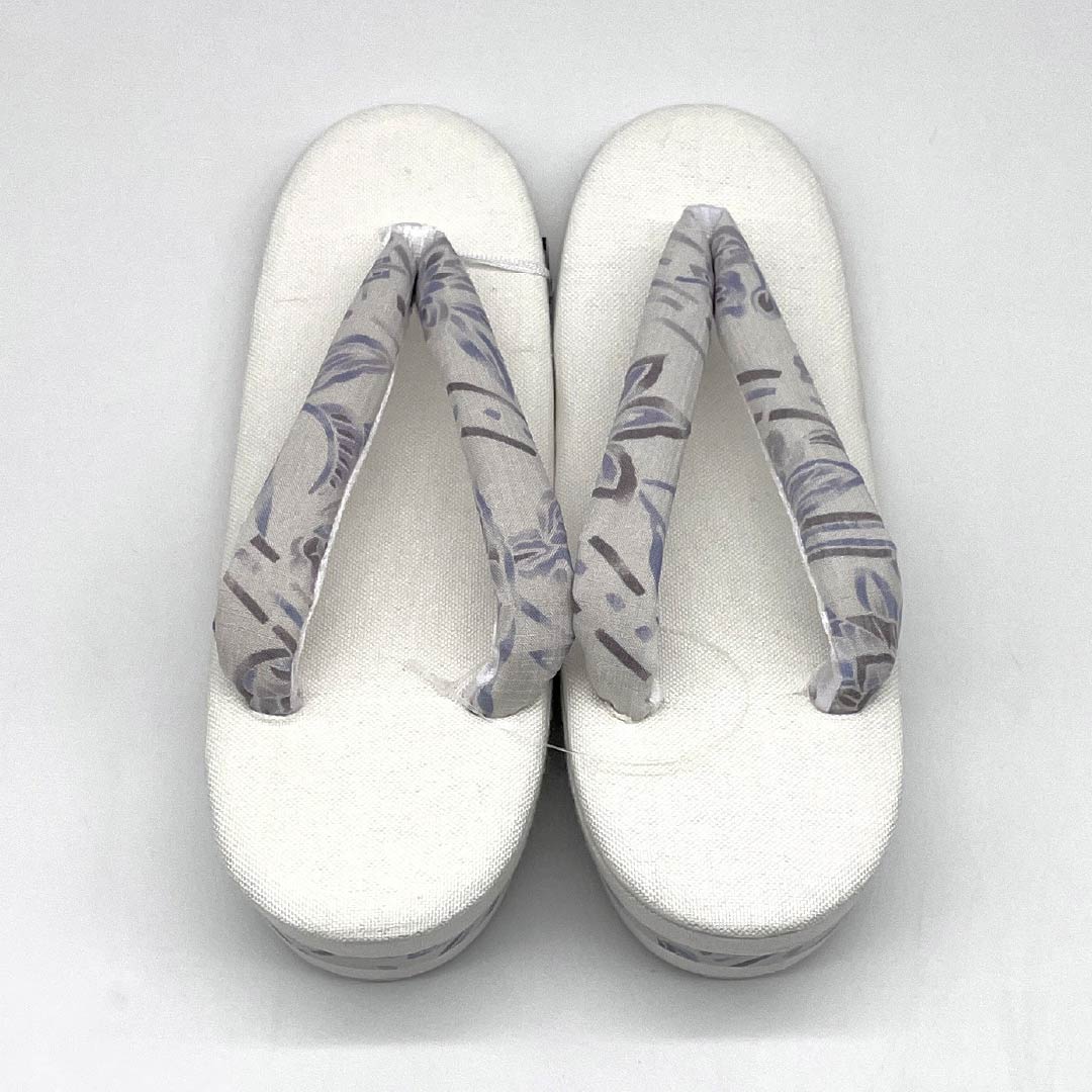 (New) Zori Sandals, Linen, NEW Rank, Summer Zori, Linen Zori, Made in Japan, For Summer, Length 24cm, L Size, White, 1122001581411