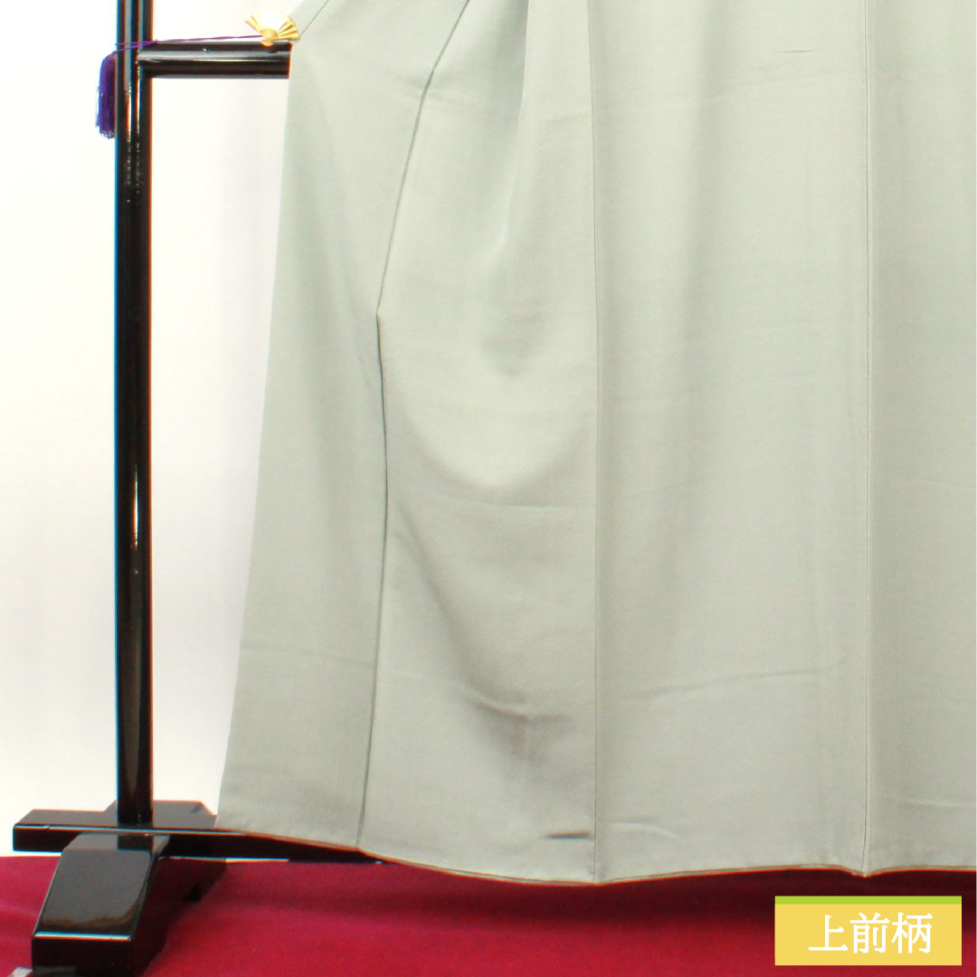 色無地 正絹 身丈161.5cm 裄丈64.5cm 青白磁色（せいはくじいろ） 素無地 揚羽蝶 袷 Sランク グレー系 1114001482422