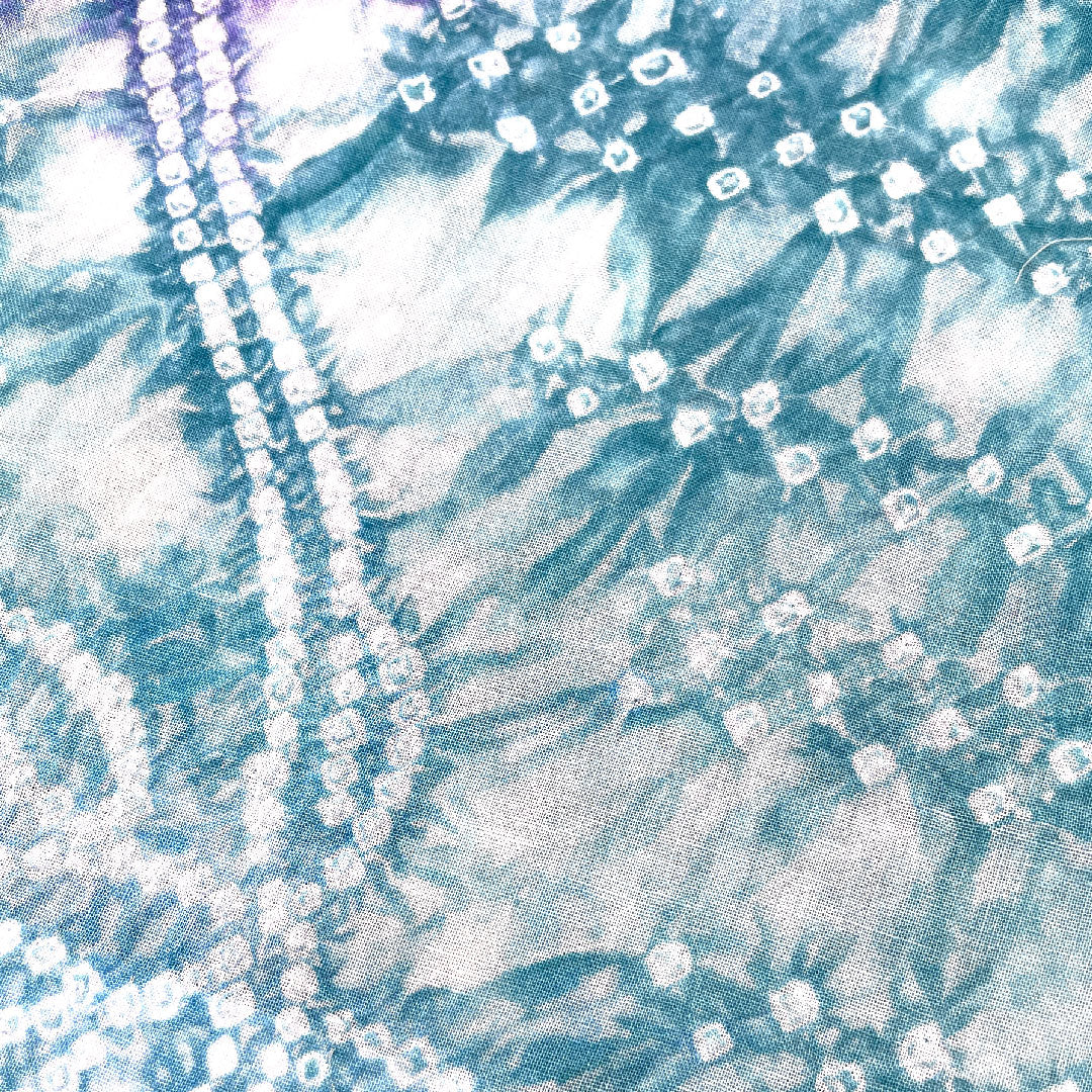 （新品）浴衣 有松鳴海本絞り 身丈163cm 裄丈68cm 花柄木綿 NEWランク 単衣 身丈163cm 青系 1118000771419