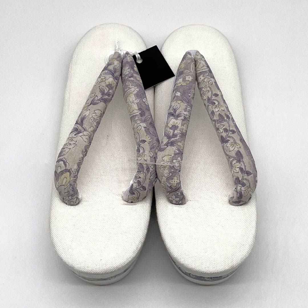 （新品）草履 亜麻 NEWランク 夏草履 亜麻草履 日本製 夏用 長さ24cm Lサイズ 白系 1122001641411