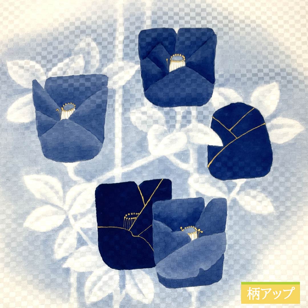 名古屋帯 染め帯 椿 作家物 帯丈396cm 正絹 Sランク ポイント柄 カジュアル 白系 1124006712411 名古屋仕立て