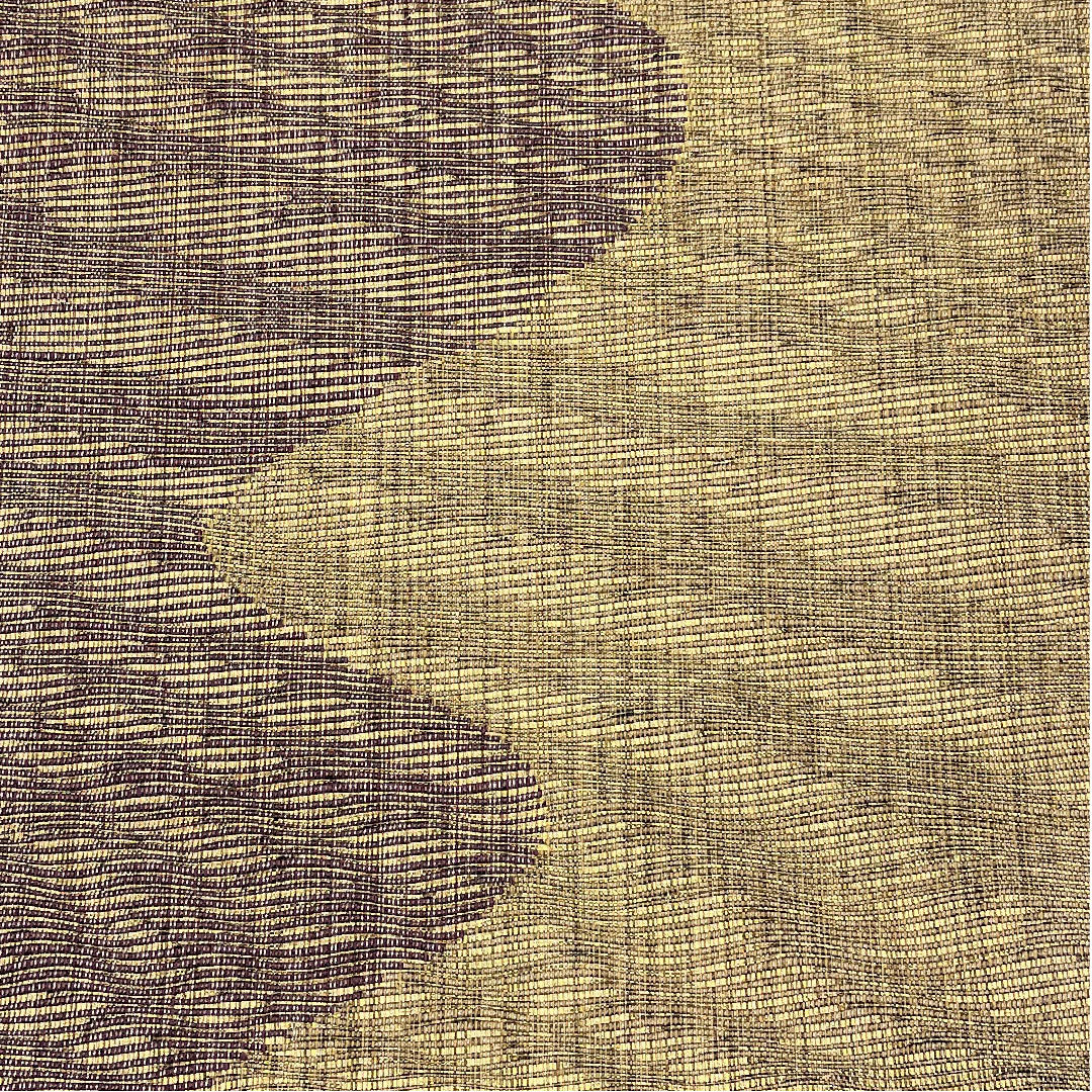 袋帯 柴染色（ふしぞめいろ） 波模様 帯丈428cm 正絹 Sランク 全通 カジュアル 茶系 1123005132314