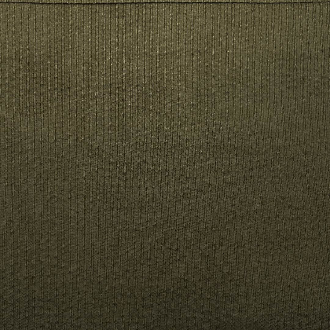 （新品）メンズ浴衣 木綿 NEWランク 身丈146cm 裄丈71cm 黄黒色（きぐろいろ） しじら織   単衣 緑系 1138000281419