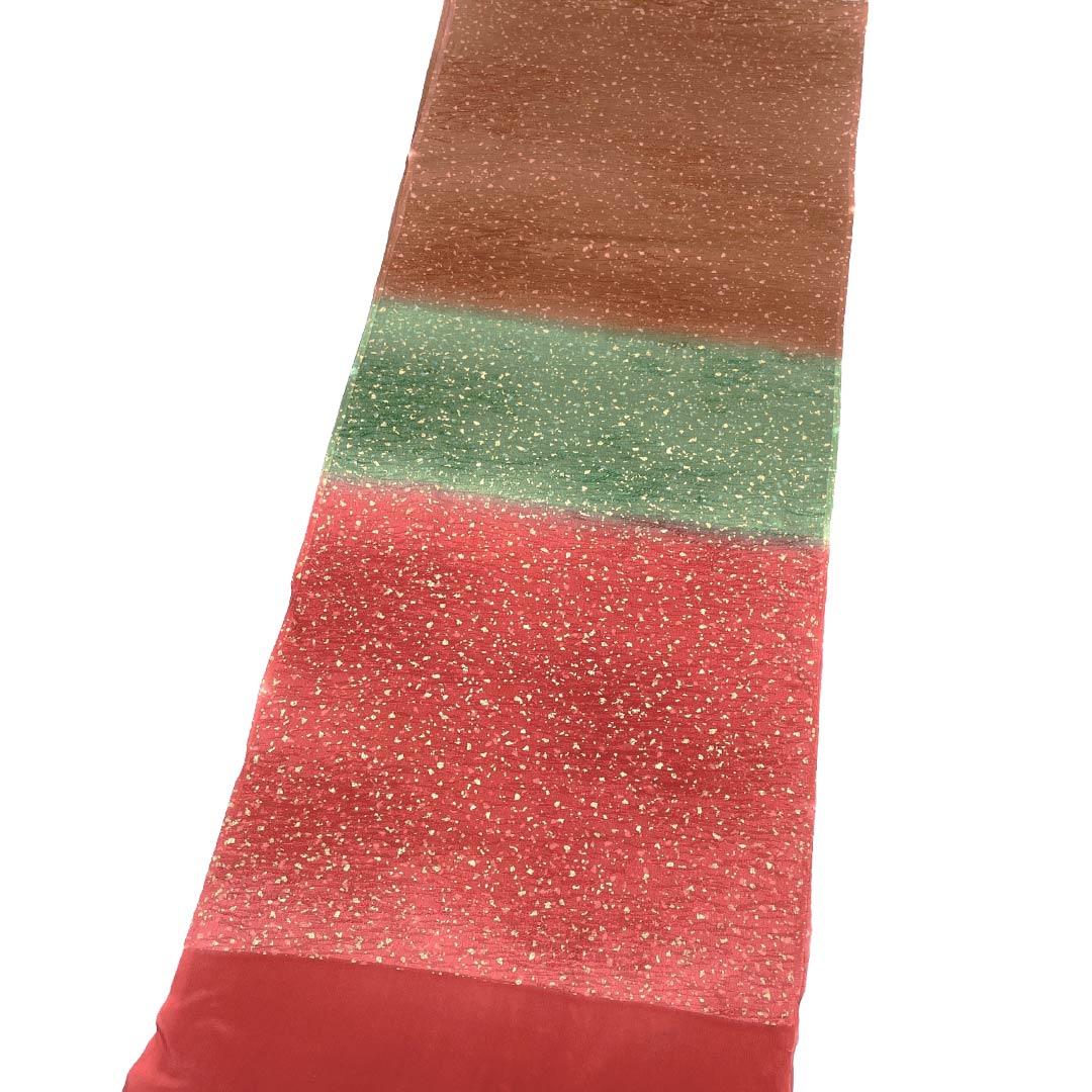 帯揚げ 正絹 Sランク セミフォーマル 紅絹色（もみいろ） タタキ染 長さ約174cm 幅約28cm 赤系 1136004932912