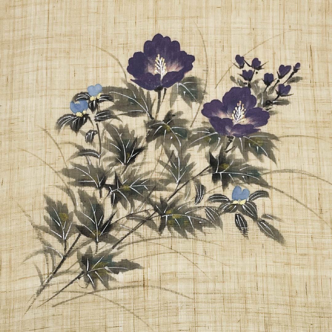 （未仕立）名古屋帯 東京白茶色（とうきょうしらちゃいろ） 夏帯 作家物 反物 帯丈452cm 麻 Sランク ポイント柄 カジュアル ベージュ系 1124008832425