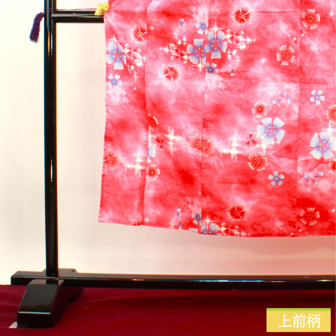浴衣 木綿 身丈148cm 裄丈63.5cm Sランク 単衣 ピンク系 梅重色（うめがさねいろ） 桜 1118005082113