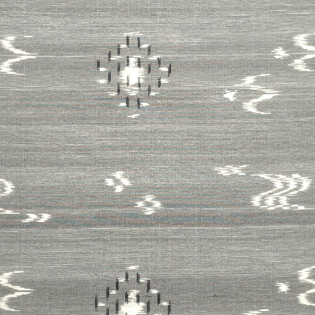 リサイクル着物】反物 紬 正絹 NEWランク 錫色（すずいろ） 琉球