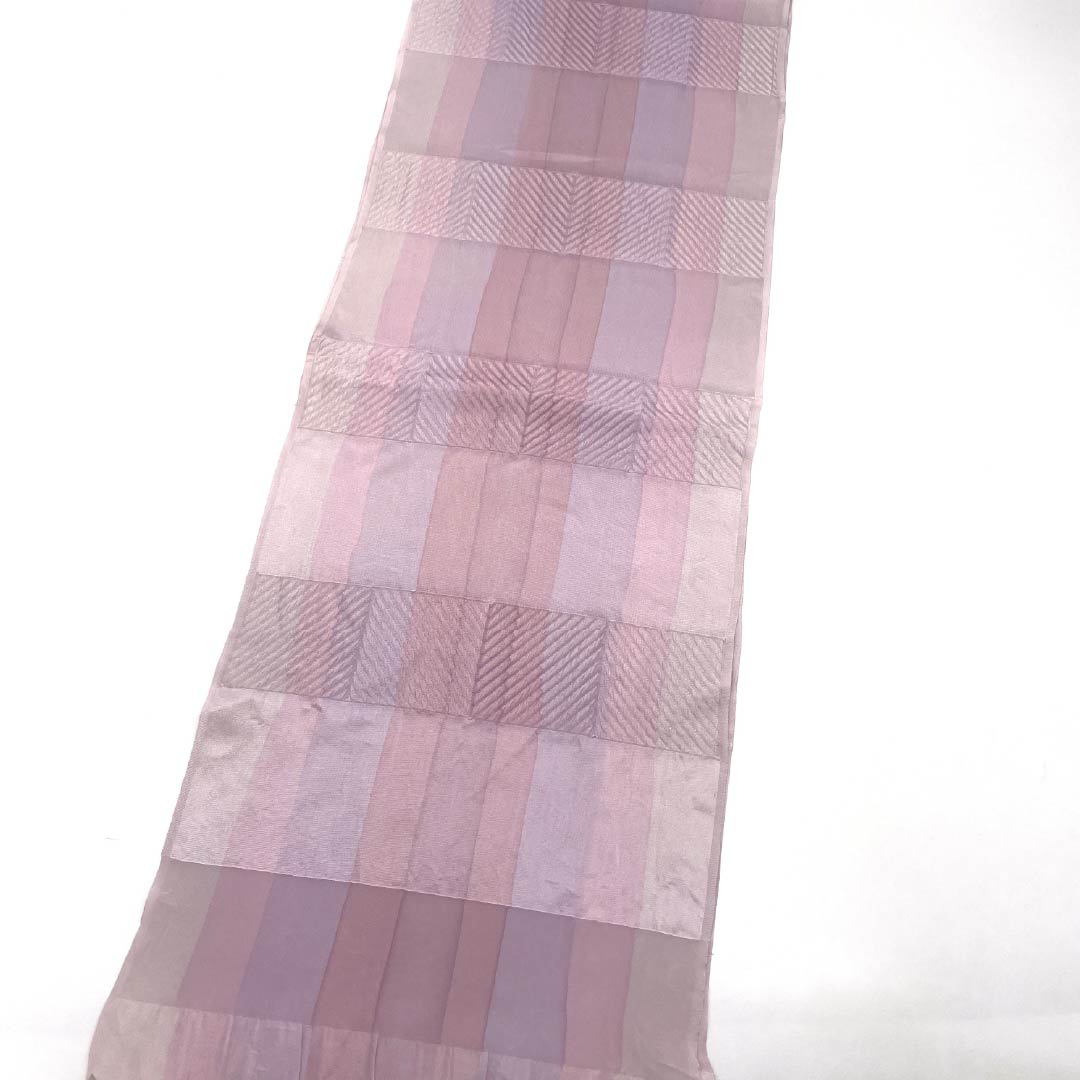 帯揚げ 正絹 Sランク セミフォーマル 部分絞り 縦縞 長さ約172cm 幅約30cm グラデーション系 1136002712999