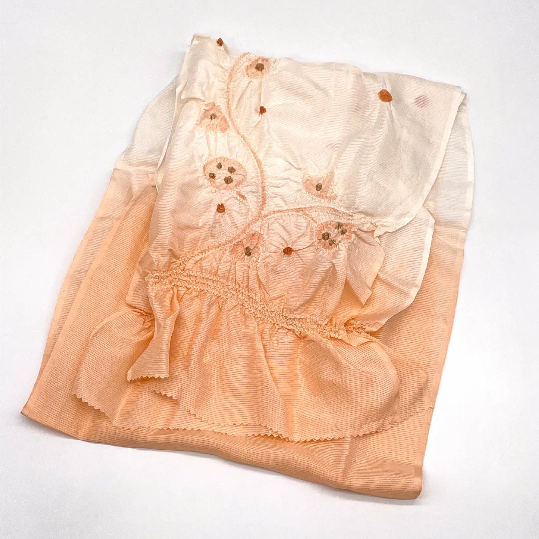 （新古品） 帯締め・帯揚げセット 正絹 NEWランク 鮭色（さけいろ） 薄肉色（うすにくいろ） 東雲色（しののめいろ） 夏物 長さ約164cm 幅約1.6cm セミフォーマル 橙系 1141000261326