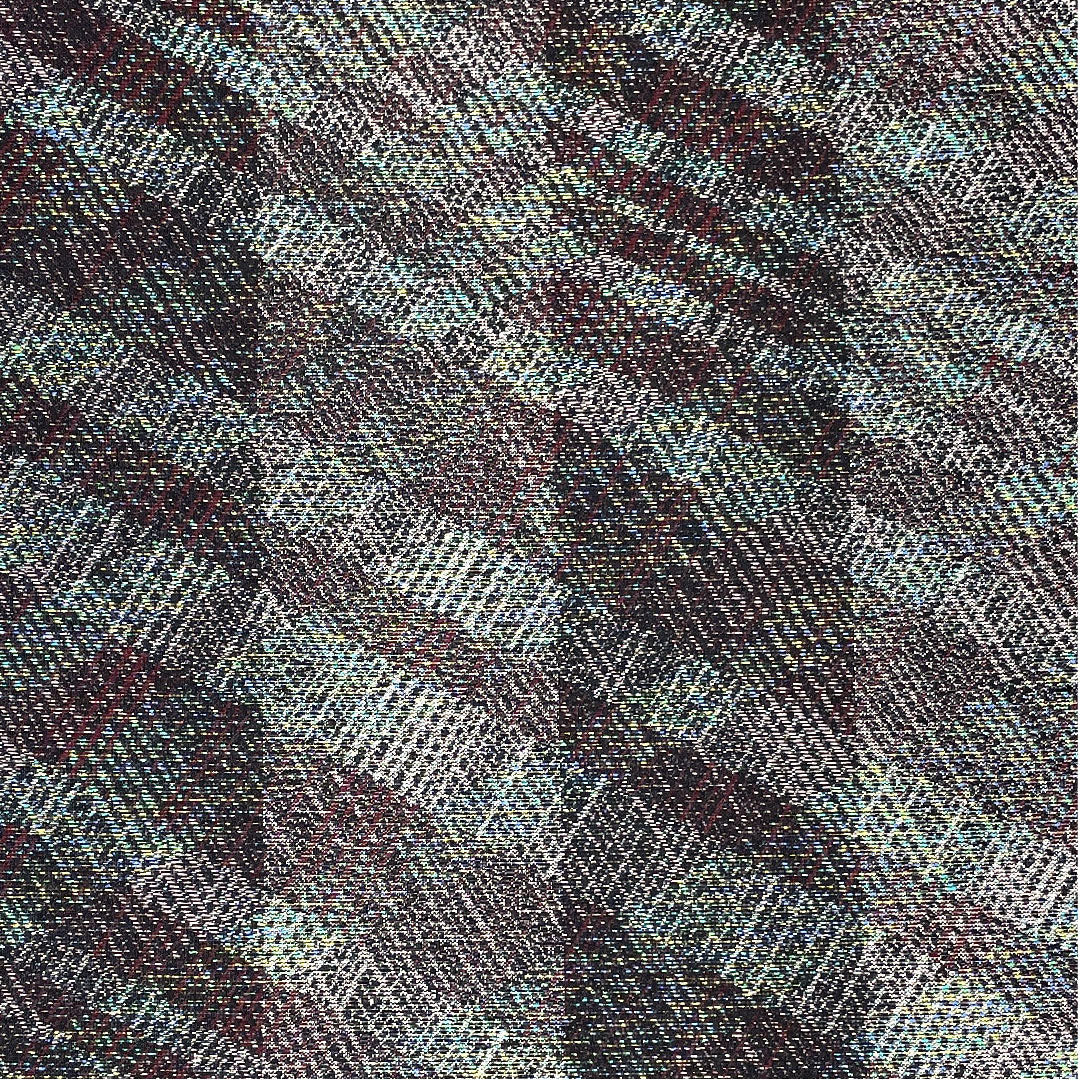 袋帯 幾何学模様 縞 帯丈434cm 正絹 Sランク 六通 カジュアル 紫系 1123003822320