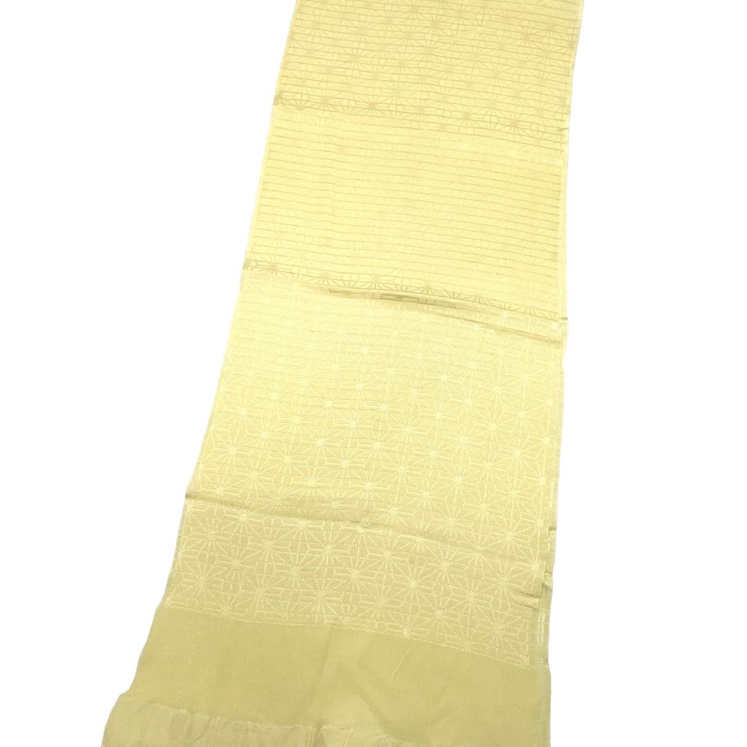 帯揚げ 正絹 Sランク セミフォーマル 淡黄色（たんこうしょく）  夏用 絽 長さ約162cm 幅約27cm 黄系 1136004832923
