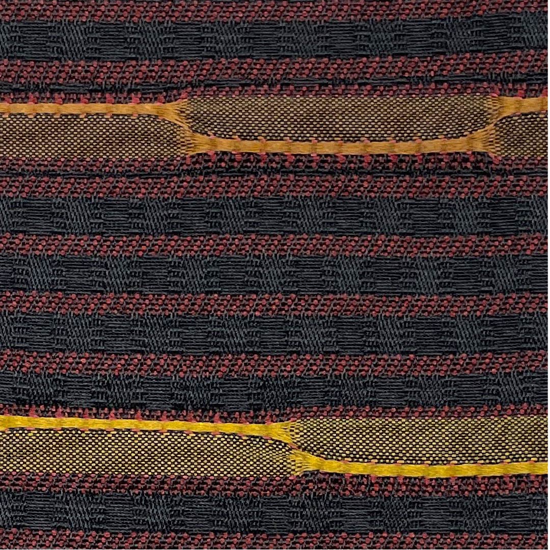 角帯 ポリエステル 黒色 横段 抽象模様 未使用品 帯丈400cm 幅10.5cm NEWランク 黒系 1134000201910