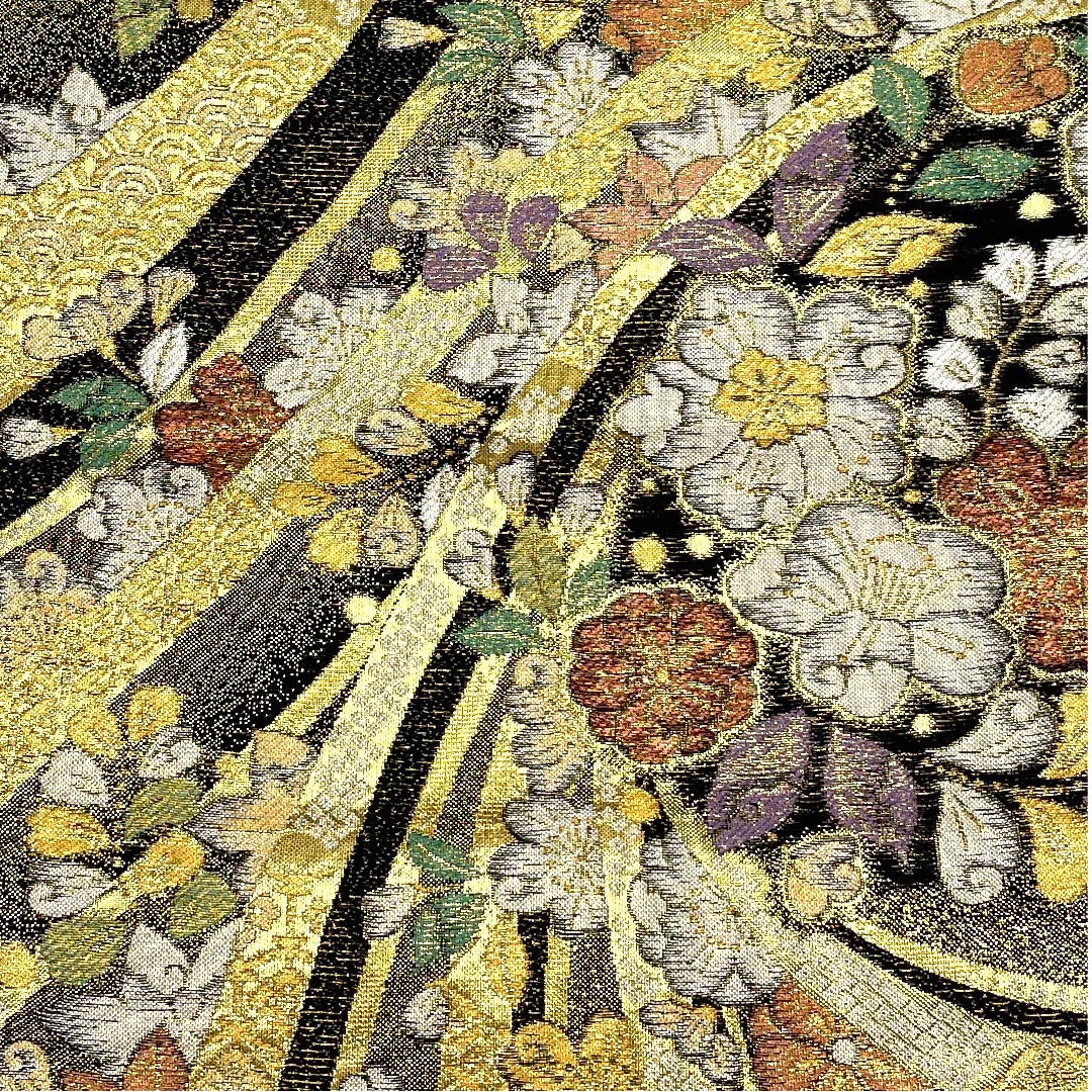 袋帯 金色 辻ヶ花 帯丈438cm 正絹 Aランク 六通 フォーマル 金系 1123006853321