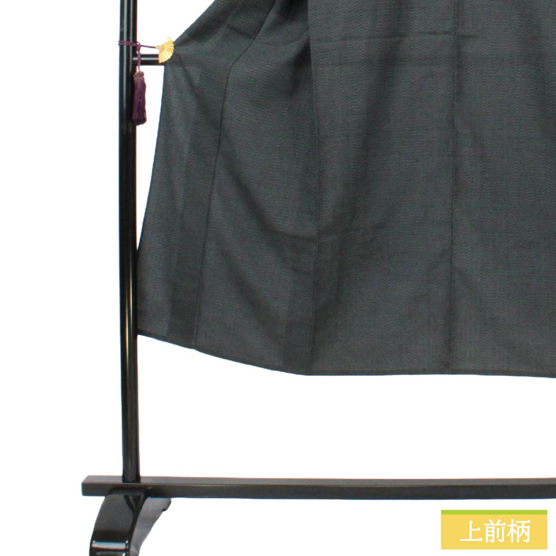 男物 正絹 Aランク 身丈136.5cm 裄丈67.5cm  塩沢紬 亀甲模様 単衣 青系 1119001933317
