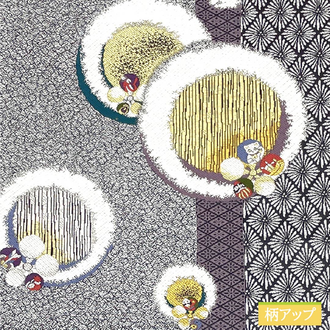 袋帯 正絹 Sランク 銀愁綾錦 留袖用 梅鉢 帯丈454cm 六通 フォーマル 銀系 1123015962422