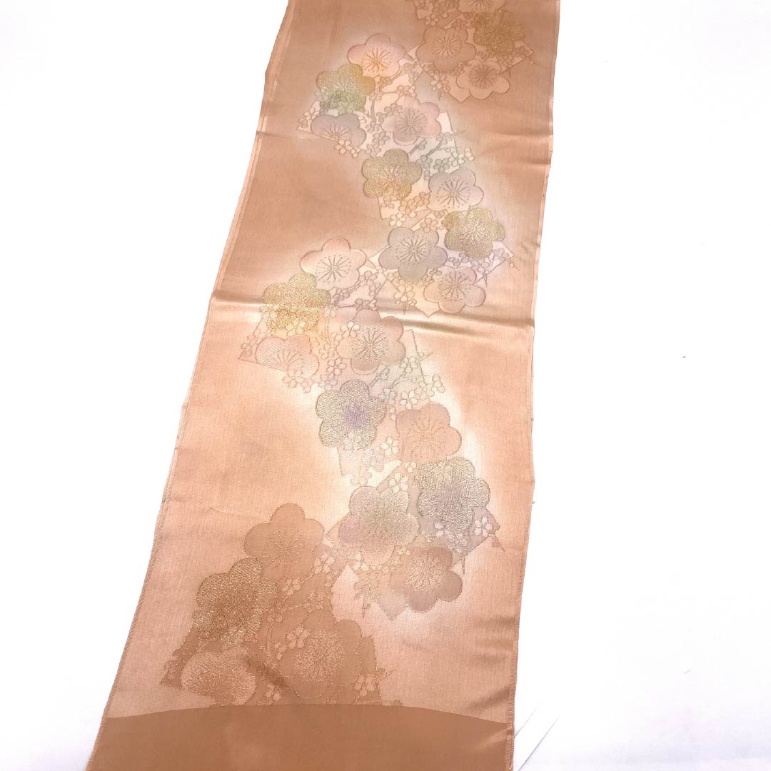 Obiage Silk S-Rank Semi-formal Light Red Plum Gradient Length approx. 184cm Width approx. 29.5cm Pink tone 1136004452913