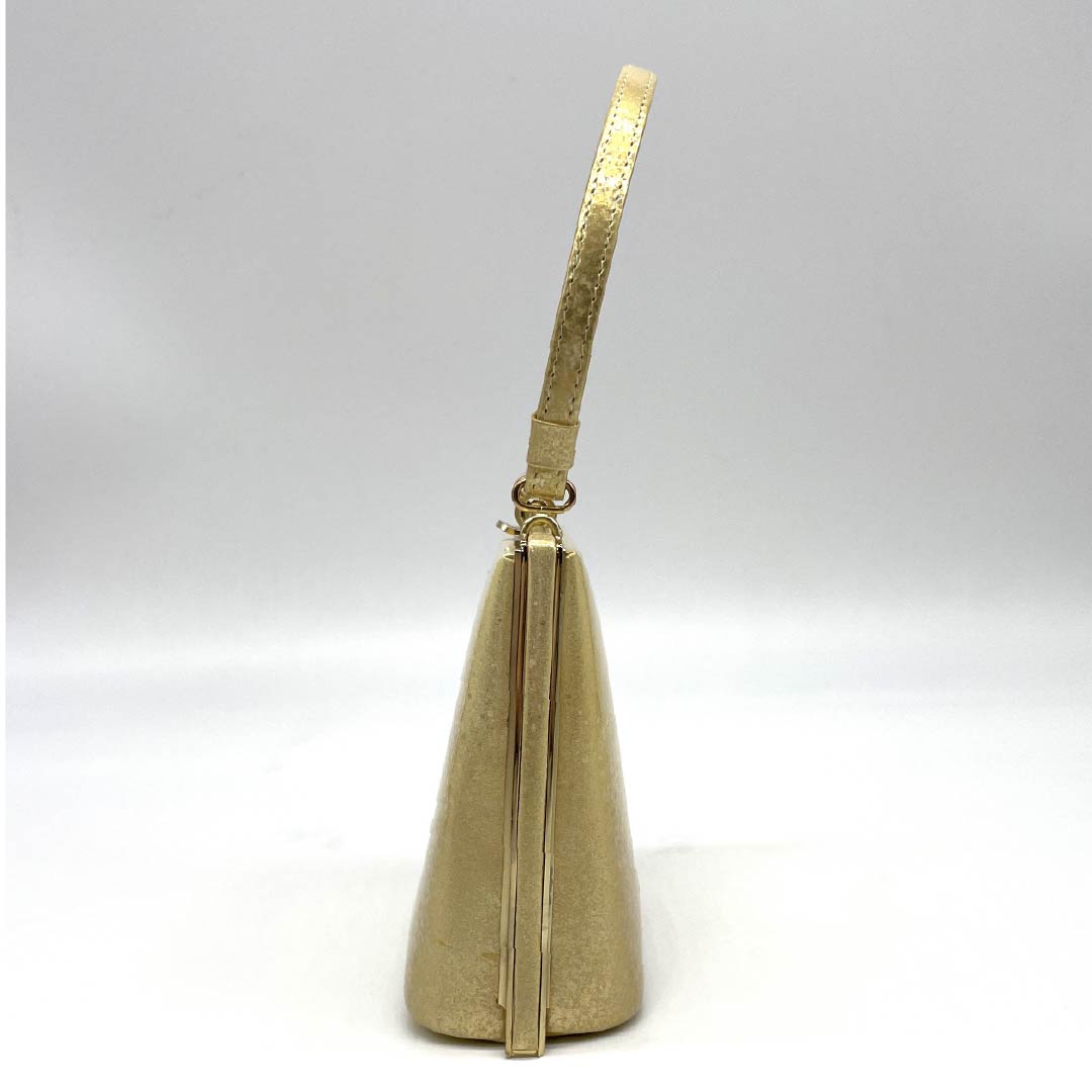 和装バック フォーマル 金色（きんいろ） シンプル 留袖用 たたき染め風 金系 Sランク 113900022221